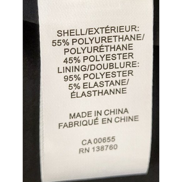 RW and Co black floral embroidered faux leather mini skirt. Size 8 - Picture 5 of 5